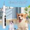 DSECHCRSL Dog Teeth Cleaner – Plaque Remover with LED Light, 3 Modes, 2 Heads, Pet Safe (White) - Image 2
