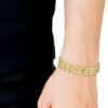 Men's METROPOLE Collection Link Bracelet with Petit Piqué Pattern - Image 6