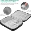 Travel Electronics Organizer Bag for Cables, Chargers, SD Cards & Hard Drives (Black & Grey) - Image 3