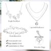 Gold Jewelry Set for Women – Rings, Bracelets, Initial Necklace for Anniversary Birthday Gift - Image 5