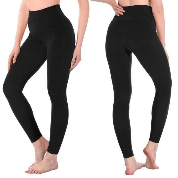 High Waisted Leggings for Women – Buttery Soft Tummy Control, Opaque Stretchy Plus Size Yoga & Workout Pants - Image 2