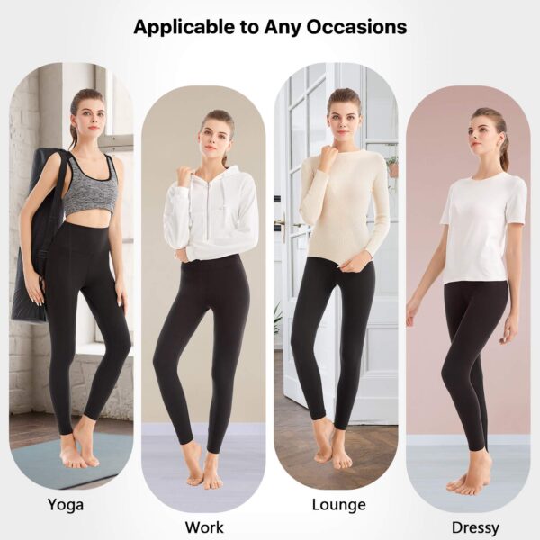 High Waisted Leggings for Women – Buttery Soft Tummy Control, Opaque Stretchy Plus Size Yoga & Workout Pants - Image 5