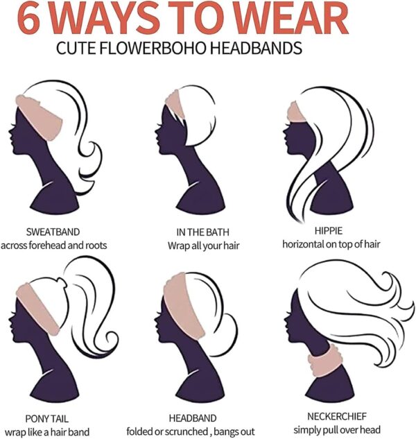 Stretchable Headband for Women – Soft Hairband for Sports & Daily Wear - Image 5