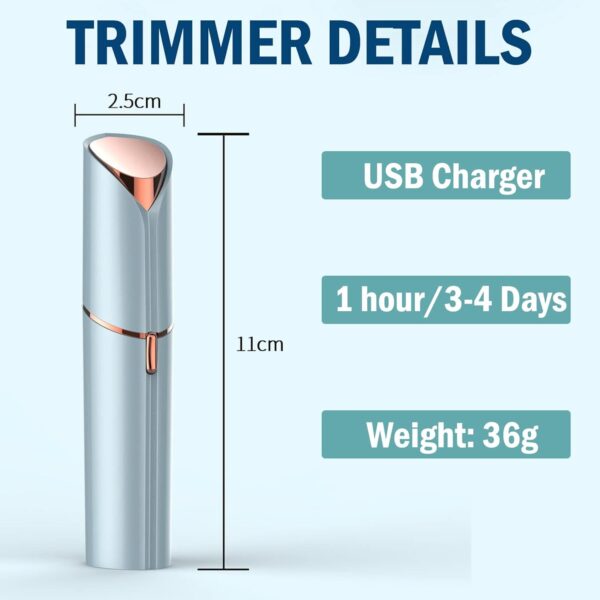 Lady Shaver for Women – USB Rechargeable Facial Hair Remover - Image 4