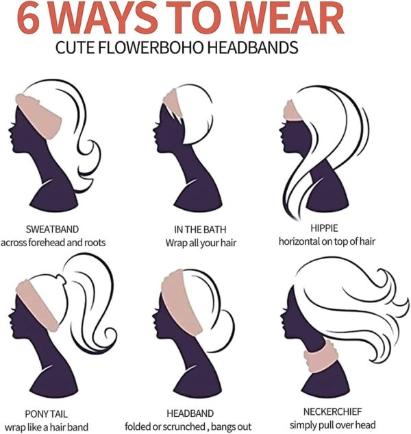 Stretchable Headband for Women – Soft Hairband for Sports & Daily Wear - Image 10