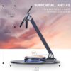 Magnetic Phone Stand – 360° Rotation, Adjustable Aluminium Holder (Black) - Image 4
