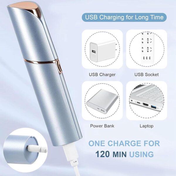 Lady Shaver for Women – USB Rechargeable Facial Hair Remover - Image 19