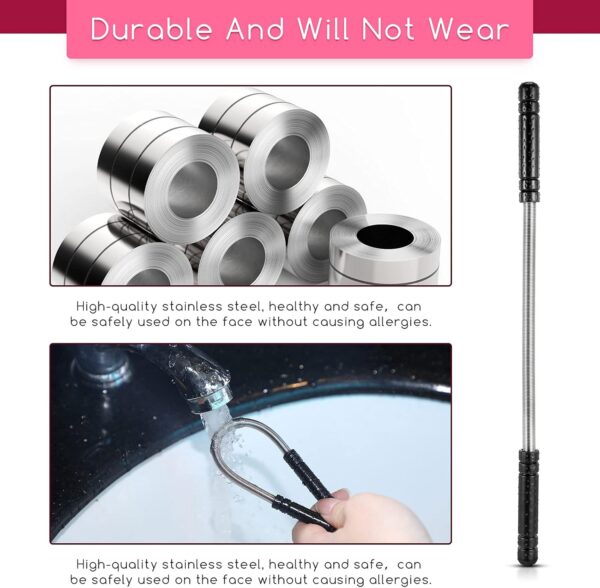 2-Piece Facial Hair Remover Spring Epilator for Upper Lip, Chin & Neck - Image 3
