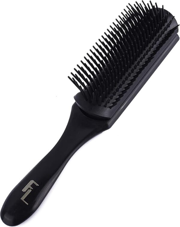 5-Row Hair Brush for Men & Women – Tangle Tamer for Curly or Fine Hair, Lightweight & Travel-Friendly