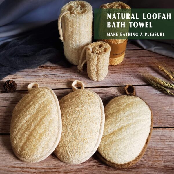 Natural Loofah Sponge Exfoliating Body Scrubber – Eco-Friendly & Biodegradable - Image 20