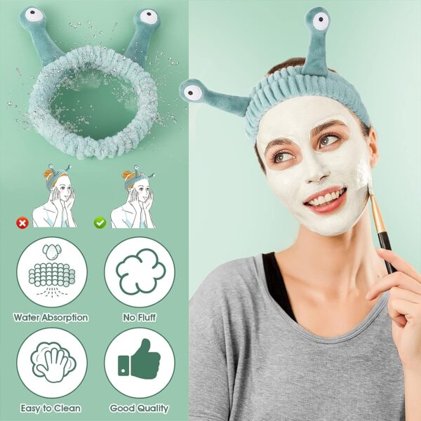 Cute Coral Fleece Face Wash Headband for Women – Elastic Hairband for Skincare, Shower, and Sports - Image 4