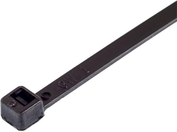 Black Cable Ties, 300mm x 3.6mm, Pack of 100, 12" Premium Nylon Zip Ties, Multi-Purpose Plastic Tie Wraps, Secure Self-Locking Mechanism, for Home, Garden, Office and DIY - Image 5