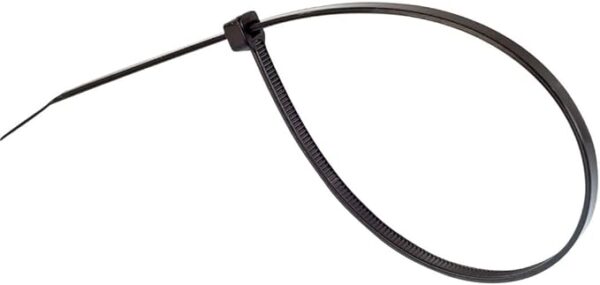 Black Cable Ties, 300mm x 3.6mm, Pack of 100, 12" Premium Nylon Zip Ties, Multi-Purpose Plastic Tie Wraps, Secure Self-Locking Mechanism, for Home, Garden, Office and DIY - Image 4