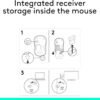 Logitech M185 Wireless Mouse, 2.4GHz with USB Mini Receiver, 12-Month Battery Life, 1000 DPI Optical Tracking, Ambidextrous, Compatible with PC, Mac, Laptop - Grey - Image 2