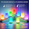 Auxmir Night Light, LED Touch Bedside Table Lamp, Remote Control Dimmable Light with RGB Color Changing, USB Rechargeable, Portable Lamp for Children, Kids, Bedroom, Living Room, Camping [Energy Class F] - Image 3
