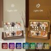 LUCKOR Personalised Gifts for Mum from Daughter Son, Mum Valentines Birthday Gifts with Customised Photo Frame and Walnut Night Light, Mother's Day Presents for Mum, Mummy Gifts Ideas from Kids - Image 3