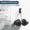 Self Adhesive Hooks, Extra Sticky and Strong, Hanging up to 6KG, Heavy Duty Stick on, No-Nail Hook for Back of Door, Black, 4 Pack - Image 7