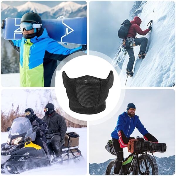 Winter Face Cover - Warm Motorcycling Face Covering | Winter Breathable Face Cover Motorcycle Face Cover for Cycling, Skiing, Mountaineering - Image 5