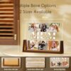 LUCKOR Personalised Gifts for Mum from Daughter Son, Mum Valentines Birthday Gifts with Customised Photo Frame and Walnut Night Light, Mother's Day Presents for Mum, Mummy Gifts Ideas from Kids - Image 6
