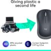 Logitech M185 Wireless Mouse, 2.4GHz with USB Mini Receiver, 12-Month Battery Life, 1000 DPI Optical Tracking, Ambidextrous, Compatible with PC, Mac, Laptop - Grey - Image 5