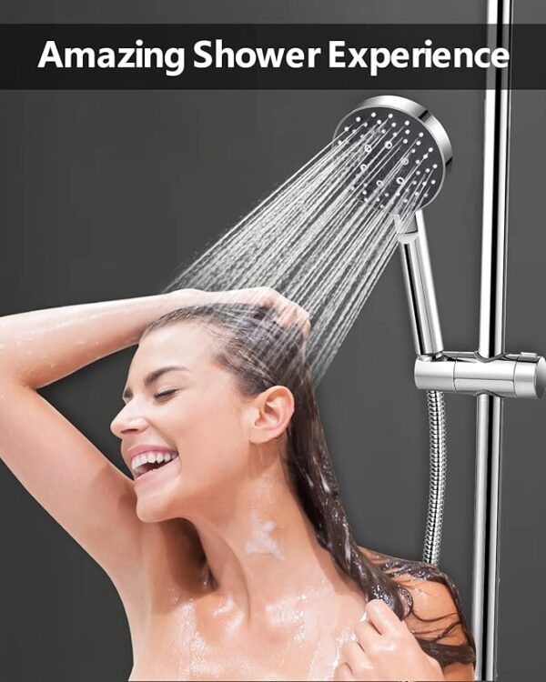Shower Head, High Pressure Shower Head with 5 Spray Modes(Only Shower Head), Turbocharged Design Powerful Shower Head for Low Water Pressure - Image 6