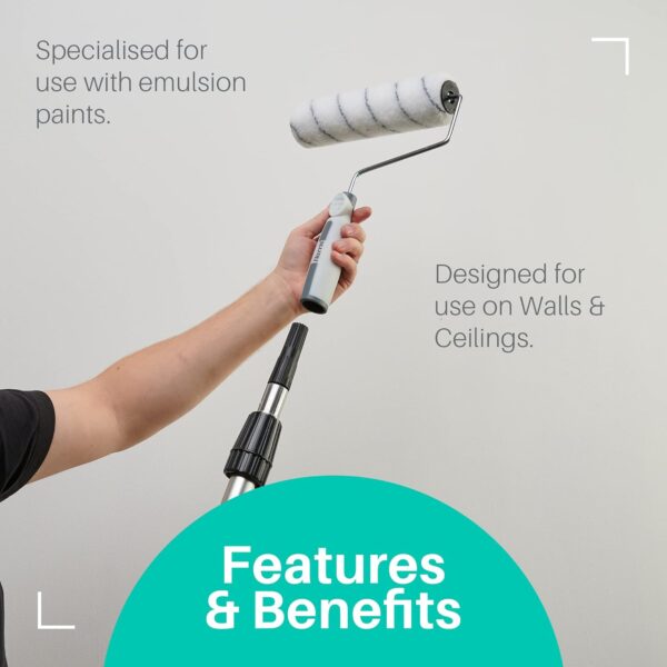 Good Walls & Ceilings Twin Medium Pile Paint Roller Set with Tray & Frame | 9" - Image 4