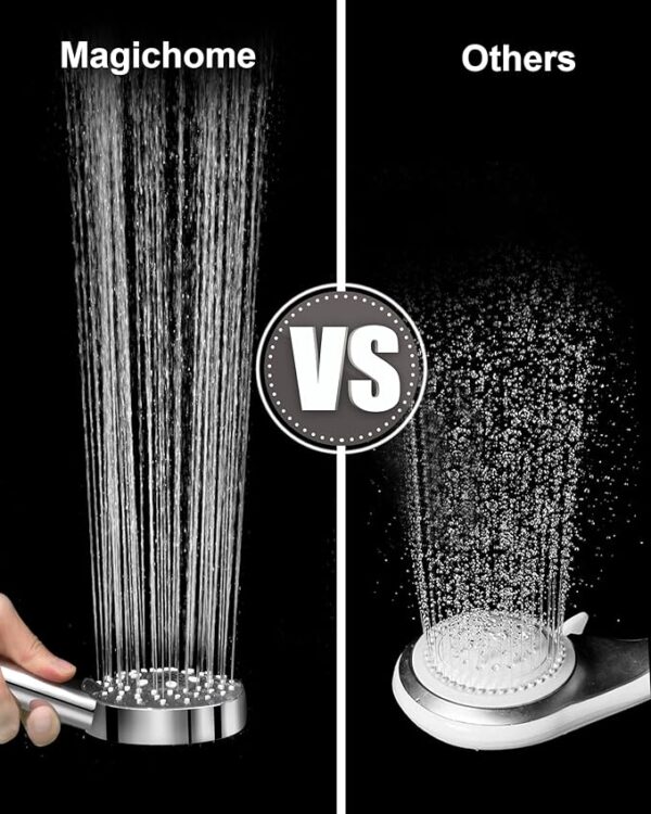 Shower Head, High Pressure Shower Head with 5 Spray Modes(Only Shower Head), Turbocharged Design Powerful Shower Head for Low Water Pressure - Image 5